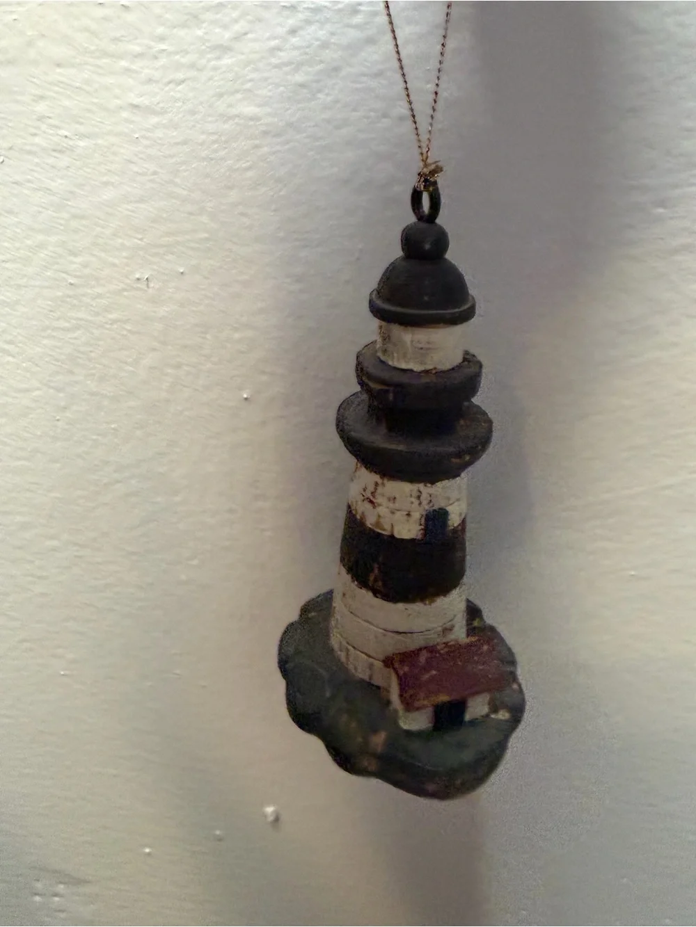 Vintage Lighthouse Ornament & Suncatcher Lot of 6 Enesco, Glass, Wood Coastal